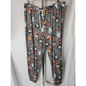 Hello Kitty Halloween Pajama Pants Witch Skeleton Mummy Pajama Jogger Pants XL